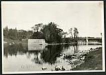River view of Cummings Island with Cummings Bridge in background] [1927-1932].