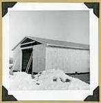 Old Clark Dairy Farm. Black Rapids, Prescott Hyw, Route 16 [Barn exterior] January 23, 1961