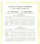 Alaska Land of the Midnight Sun: Canadian National Steamships Alaska Sailings - Summer 1928 1928.