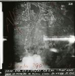 Night Photo 8/9 May 44 Haine-Saint-Pierre 432 Sqn Pilot: Webb "M" 8-9 May 1944