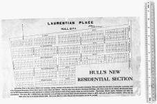 Laurentian Place, Hull's new residential section. S.E. Farley Ont. & Que. Land Surveyor. [cartographic material] [1900]