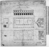 Officers' Quarter - Fort Lennox to contain 2 Field Officers, 2 Captains, 6 Subalterns. (sgd.) Samuel Romilly, Capt. Commanding Royal Engineers. 29 April 1825. [architectural drawing] 1825