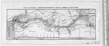 Map and elevation of the Shubenacadie navigation from Halifax Harbour to the Basin of Mines. Drawn by F. Hall Engr. C. Ingrey, Lithog. 310 Strand. [cartographic material] [1826]