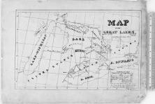 Map of the Great Lakes [cartographic material] 1836
