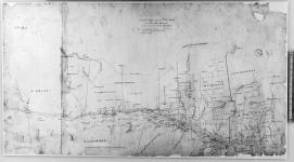Sketch shewing the Military Posts in the Quebec Command with the Chief Rivers and Roads. P. Cole, Major R. Engineers. Counties adjacent to St. Lawrence R.from L. St. Peter to Rimouski. [cartographic material] [1842]