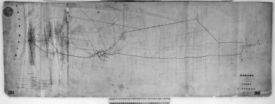 Survey of a Road from London to St. Thomas. [cartographic material] 1840