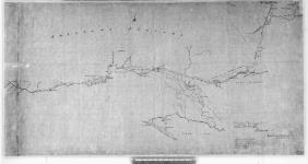 [Map of Upper Canada between Lake Simcoe and Lake St. Clair showing settlements, Six Nations reserve, route between Burlington Bay and Detroit.] W. Chewett. [cartographic material] 1794(ca.1900)