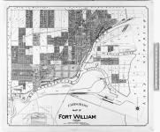 E.R. Bingham's map of Fort William Ontario. Compiled and For Sale by E.R. Bingham Ontario and Dominion Land Surveyor. 14 Francis Block, Fort William. [cartographic material] 1913