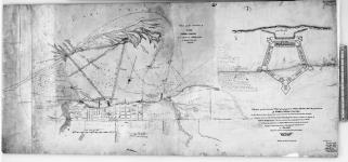 Plan of the position of York, Upper Canada, as it exists in 1833, with a project for its defence. No.1. [cartographic material] 1833