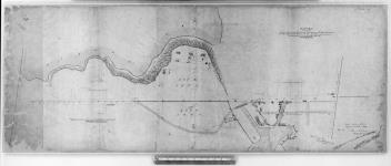 Bytown. Plan, shewing the Land belonging to the Ordnance on the Barrack Hill, with the relative position of Wellington and Rideau Streets. [cartographic material] 1848