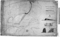 Plan of the Dam and Lock, to be constructed at the Black Rapids; being a part of the Rideau Canal. AA 5. [cartographic material] [1827]
