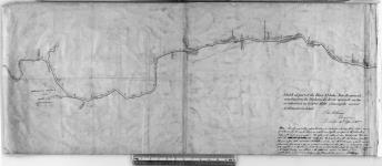 Sketch of part of the River St. John, New Brunswick, extending from the Madawaska River upwards, as far as inhabited in October 1839; shewing the several settlements in detail. John Wilkinson, Surveyor, Fredericton, 14th April 1840. [cartographic material] 1840.