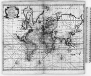 "A New and correct chart of all the known World" laid down according to Mercators Projection...by Eman Bowen. [1744] [cartographic material] [1744].