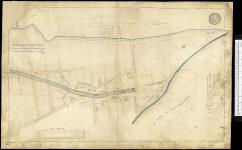 Plan of a part of St Ann's Suburb representing the direction of the Lachine Canal, through the different properties. By Alexr Gibbs 1823. Signed agreeably to the report made this day by Messrs Isaac Shay, John Try and Charles Simon Delorme. Montreal, 31st July 1823. Isc Shay. John Try. Charles Simon Delorme. G. Pelletier noe A. Jobin noe. [cartographic material] 1823