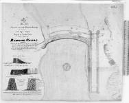 Plan of the Dam & Locks, to be constructed at Old Sly's Rapids; Rapids of Smith Falls; being a part of the Rideau Canal. AA 4. [cartographic material] [1827]