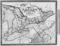 Map of Canada East and West. Published by Ensign & Thayer 50 Ann Street, & 12 Exchange St. Buffalo N.Y. 1850. [folds into small pocket book] [cartographic material] 1850.