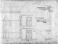 East Block, Parliament Buildings, Ottawa. Departmental buildings. Details of windows and roof. / Stent and Laver, architects 1863.