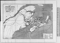 Map showing principal roads in New Brunswick, Nova Scotia, and Prince Edward Island. 1925 [cartographic material] 1925.