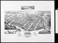 [Bird's eye view] Tillsonburg Ontario 1881. T.M. Fowler. Beck & Paule Lithh. Milwaukee Wis. [cartographic material] 1881