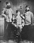 [Three letter carriers in uniform] [graphic material] [ca. 1870]