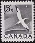 [Gannet in flight] [philatelic record] 1954