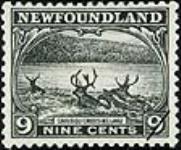 Caribou crossing lake [philatelic record] 1923