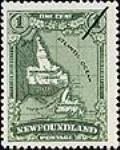 [Map of Newfoundland and Labrador] [philatelic record] 1929