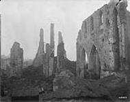 Church ruined by Boche shell fire in Ypres. November, 1917 Nov., 1917.