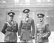 Capt. D.A. Cameron, M.C., Capt. F.M Johnston, M.C., Lt.-Col. L.T. McLaughlin, D.S.O. and 2 Bars 1914-1919