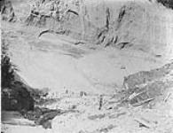 Gravel banks & bed rock - Run rock on both sides & stratified along bank above, near Barkerville, B.C 1938