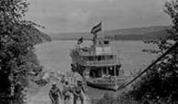 H.B. Co's Steamer "Athabasca River" at Hudson Hope, B.C. 1917