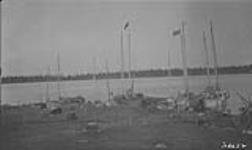 Eskimo Schooners tied up at Aklavik, N.W.T. 1923