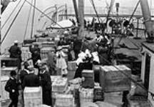 Second class baggage on board S.S. "Empress of Britain"