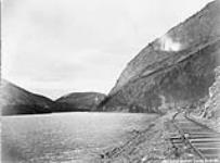 (Construction - Crow's Nest Pass Line, Nov. 1897 - Aug. 1898.) Crowsnest Lake, [Alta.] Nov. 1897 - Aug. 1898