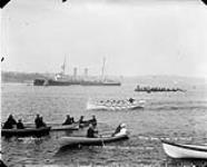 Cutter race finish, dockyard regatta 1901.