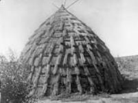 A Wichita grass-hut. [The Wichita reside in Caddo county, western Oklahoma] 1930