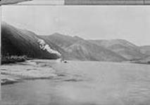 Steamer with barge on Yukon River