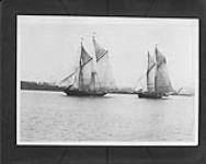 Start of Fishermen's International Schooner race, Nova Scotia. 1921