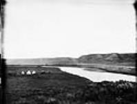 Looking down Milk River from Pakowki Coulée, [N.W.T.] 1883