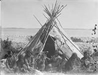 Indian camp at Dog Head Point, Lake Winnipeg, Man 1884