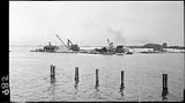 Harbour work at Hanlans Point, Toronto Island 4 July, 1914