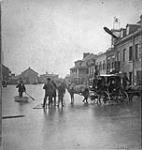 Flood in Montreal, Chaboyez Square 22 Apr. 1869