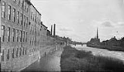 Factories onthe Grand River at Galt 9 Dec. 1915