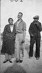 (l-r) Liza, C.A. Keefer, Johnny Poisson (Dogrib Indians) 1937