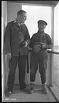 Constable Walker and his prisoner David on S.S. "Distributor" 1928