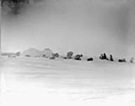 Preparations for the trail at Camp 10, Foxe Basin 21 March 1929.