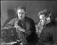 [J.D.] Soper and [David] Wark at the radio 6 September 1928