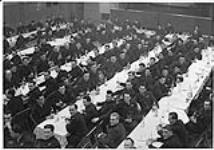 Personnel of No. 119 (BR) Squadron, R.C.A.F., at dinner marking the unit's amalgamation with No. 11 (BR) Squadron, R.C.A.F., Sidney, N.S., 1944 1944