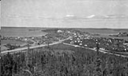 View of old section of townsite - looking N.E August 1946.