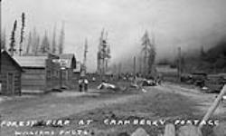 Forest Fire at Cranberry Portage 1929